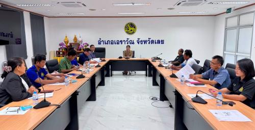 สพอ.เอราวัณ ดำเนินโครงการประชุมเพิ่มศักยภาพคณะกรรมการเครือข่ายกองทุนชุมชนขับเคลื่อนกลุ่มออมทรัพย์เพื่อการผลิต (ระดับอำเภอ)