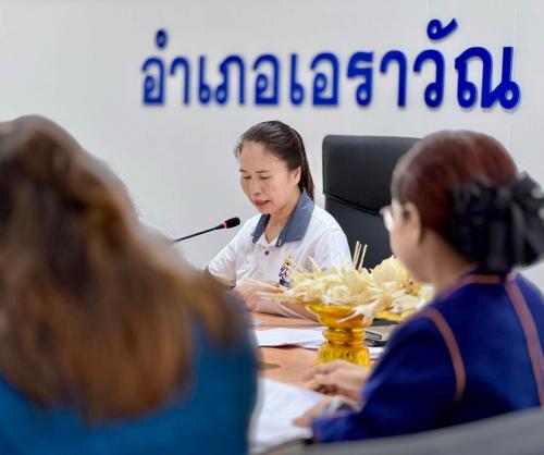 สพอ.เอราวัณ เข้าร่วมประชุมเตรียมความพร้อมการดำเนินการพิธีถวายดอกไม้จันทน์ ในงานพระราชพิธีถวายพระเพลิงพระบรมศพ สมเด็จพระนางเจ้าสิริกิติ์ พระบรมราชินีนาถ พระบรมราชชนนีพันปีหลวง